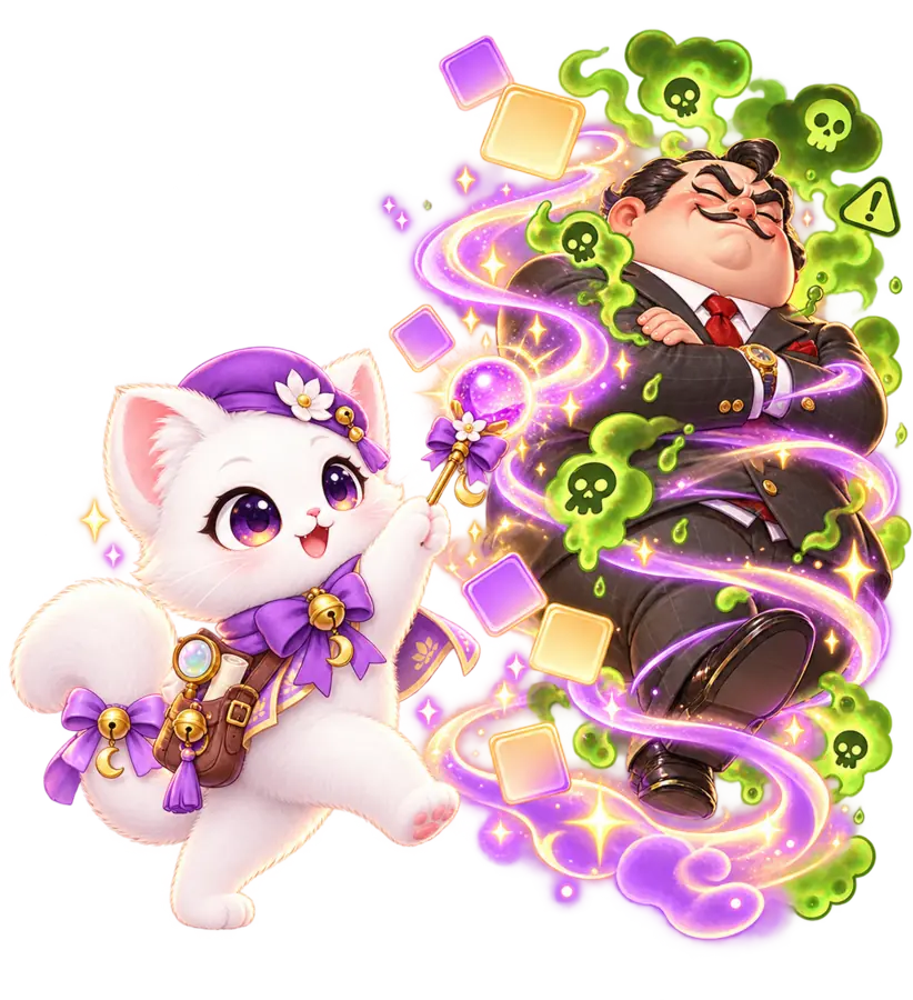 Luck casting a spell on a toxic boss